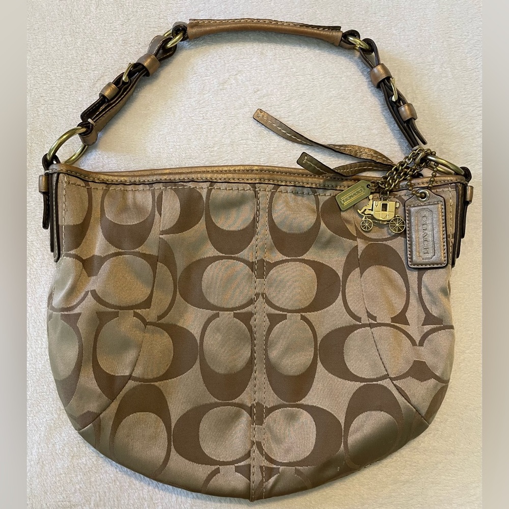 Coach Brown Signature Hobo Bag